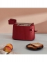 Alessi, Tostapane Plisse rosso + 2 pinze